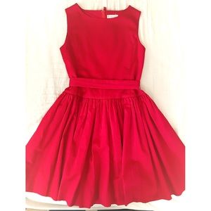 Crewcut Red Dress